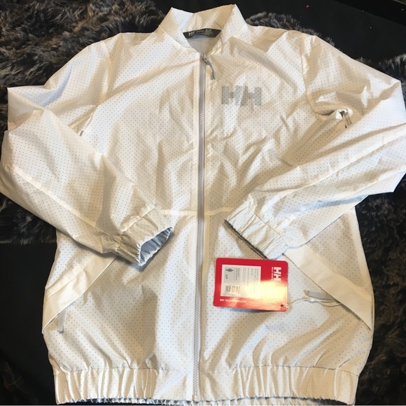 Helly Hansen Jackets & Blazers - *SOLD* BNWT Helly Hansen white wind breaker Sz Small